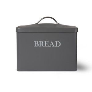 Tmavě šedý chlebník Garden Trading Bread Bin In Chalk