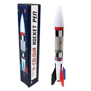 4-barevná propiska ve tvaru rakety Rex London Space Age