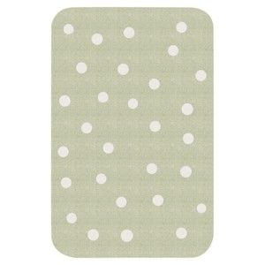 Dětský zelený koberec Zala Living Dots, 67 x 120 cm