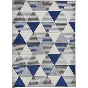 Modrý koberec Think Rugs Matrix, 120 x 170 cm
