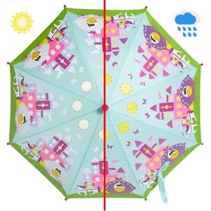 Dětský holový deštník pro děti měnící barvu Ambiance Fairy Princess, ⌀ 70 cm