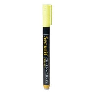 Žlutý křídový popisovač na vodní bázi Securit® Liquid Chalkmarker Small
