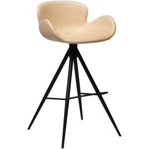 Světle hnědá barová židle z eko kůže DAN–FORM Denmark Gaia, výška 98 cm