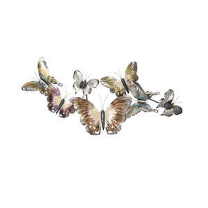 Kovová nástěnná dekorace Clayre & Eef Papillons