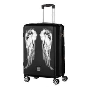 Černý cestovní kufr Berenice Wings, 71 l