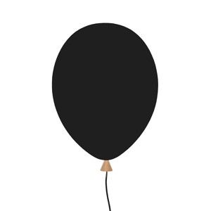 Černé nástěnné svítidlo Globen Lighting Balloon