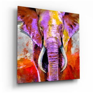 Skleněný obraz Insigne Revenge of the Elephant, 40 x 40 cm