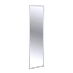 Bílé závěsné zrcadlo na dveře Wenko Home, výška 120 cm
