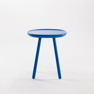 Modrý odkládací stolek z masivu EMKO Naïve Small
