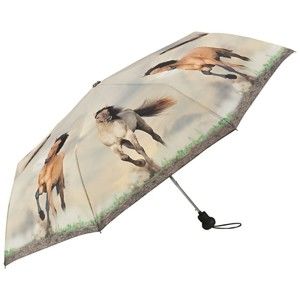 Skládací deštník Von Lilienfeld Wild Horses, ø 90 cm