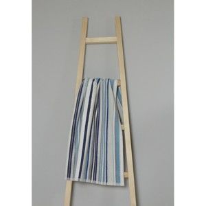 Modrý pruhovaný bavlněný ručník My Home Plus Spa, 50 x 90 cm