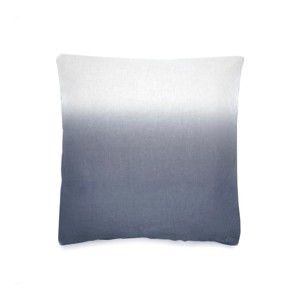 Tmavě šedo-bílý povlak na polštář z bavlněného perkálu L'Officiel Interiirs, 60 x 60 cm