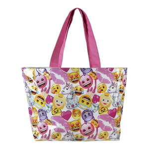 Růžová plážová taška InnovaGoods Fashion Emojis