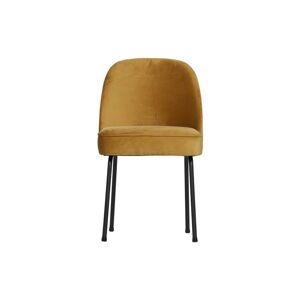 Žluté sametové jídelní židle v sadě 2 ks Vogue – BePureHome