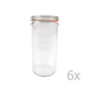 Sada 6 zavařovacích sklenic Weck Zylinder, 1040 ml