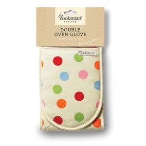 Dvojitá kuchyňská rukavice z bavlny Cooksmart ® Spots