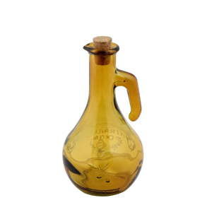 Žlutá láhev na olej z recyklovaného skla Ego Dekor Olive, 500 ml