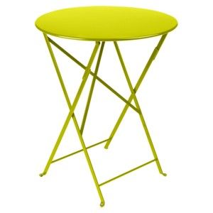 Světle zelený zahradní stolek Fermob Bistro, ⌀ 60 cm