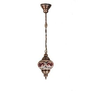 Skleněná ručně vyrobená závěsná lampa  Syrakusy, ⌀ 17 cm