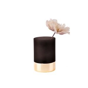 Černo-zlatá váza PT LIVING Glamour, výška 15 cm