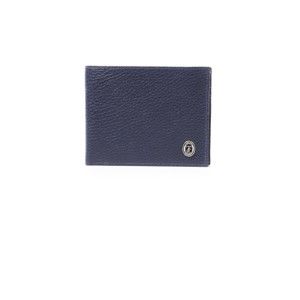 Modrá pánská kožená peněženka Trussardi Royal, 12,5 x 9,5 cm