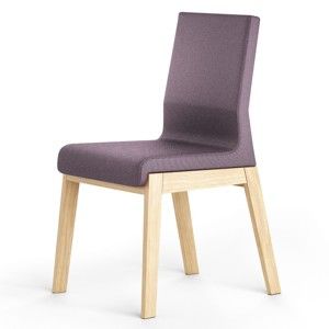 Tmavě fialová židle z dubového dřeva Absynth Kyla 