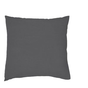 Sada 2 tmavě šedých povlaků na polštář z bavlněného perkálu L'Officiel Interiors Les Essentiels, 80 x 80 cm