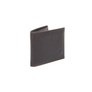 Hnědá kožená peněženka Trussardi Gentlemenem 12,5 x 9,5 cm