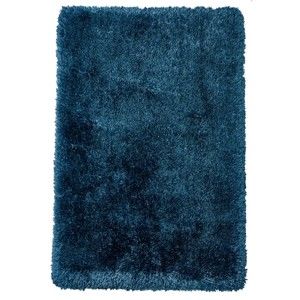 Modrý ručně tuftovaný koberec Think Rugs Montana Puro Steel Blue, 80 x 150 cm