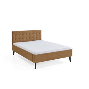 Hnědá čalouněná dvoulůžková postel 140x200 cm Empire – Meise Möbel