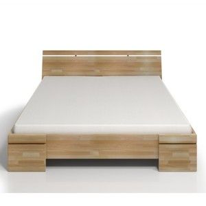 Dvoulůžková postel z bukového dřeva s úložným prostorem SKANDICA Sparta Maxi, 200 x 200 cm