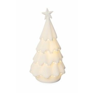Vánoční světelná porcelánová LED dekorace Villa d'Este Albero Innevato Porcellana