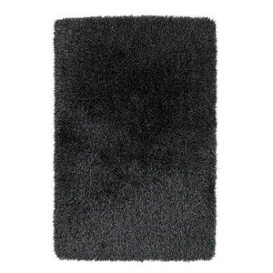 Tmavě šedý ručně tuftovaný koberec Think Rugs Monte Carlo Grey, 80 x 140 cm