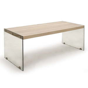 Konferenční stolek s deskou v dubovém dekoru v přírodní barvě 55x110 cm Nancy – Tomasucci