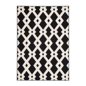 Černobílý koberec Kayoom Stella Schwarz Weich, 160 x 230 cm