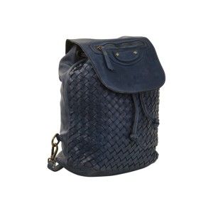 Tmavě modrý batoh z pravé kůže Andrea Cardone Dark Blue