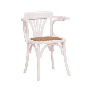 Dřevěná bílá židle Crido Consulting Pellia