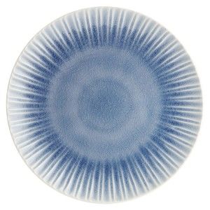 Modrý kameninový talíř Ladelle Mia, ⌀ 27,5 cm