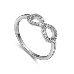 Prsten s krystaly Swarovski Eternity, velikost 52
