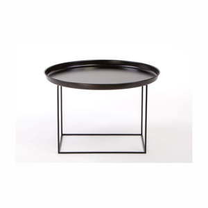 Černý kovový konferenční stolek Nørdifra Ramme, ⌀ 63 cm