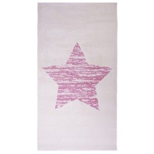 Dětský růžový koberec Nattiot Lucero, 80 x 150 cm