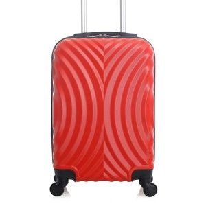 Červený cestovní kufr na kolečkách Hero Lagos, 31 l