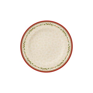 Béžový porcelánový talíř s vánočním motivem Villeroy & Boch Falling Stars, ø 27,5 cm