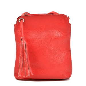 Červený dámský kožený batoh Carla Ferreri Harro