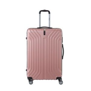Světle růžový cestovní kufr na kolečkách SINEQUANONE Tina, 107 l