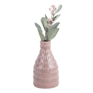 Světle růžová keramická váza PT LIVING Nostalgia, výška 16 cm