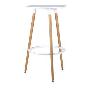 Bílo-hnědá barový stůl sømcasa Thea, výška 105 cm
