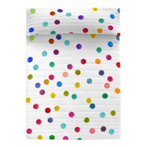 Bílý bavlněný prošívaný povlak na peřinu 180x260 cm Confetti – Happy Friday