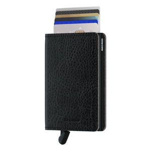 Černá kožená peněženka s pouzdrem na karty Secrid Elegance