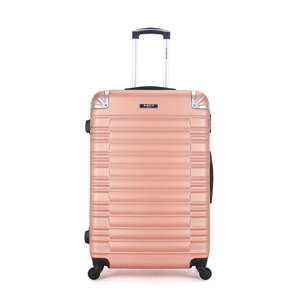Růžový cestovní kufr na kolečkách Bluestar Lima, 64 l